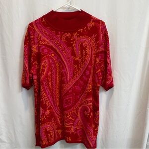 issac mizrahi paisley sweater